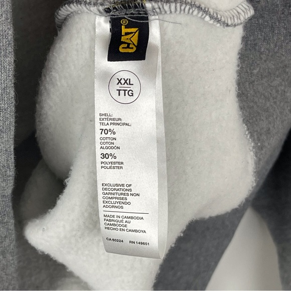 CAT Caterpillar Hoodie Size XXL - Picture 8 of 10